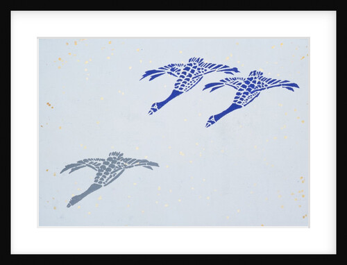 Japanese sliding door paper by Unknown