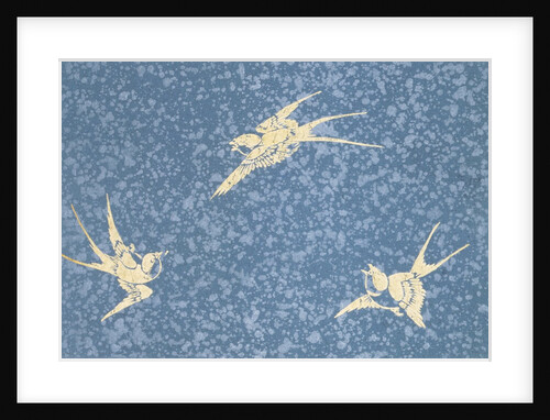Japanese sliding door paper by Unknown