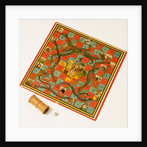 Snakes and Ladders Board Game. England, early 20th century by Unknown