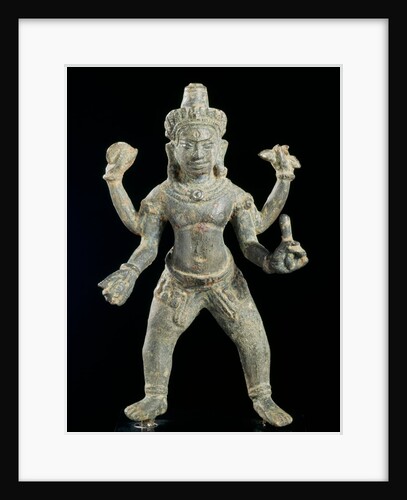 Standing male deity. Khmer, Cambodia, 11th-13th century by Unknown