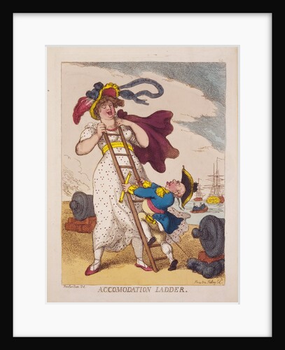 Accomodation ladder by Thomas Rowlandson