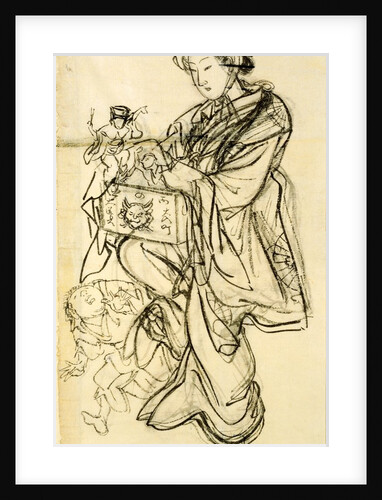 Woman Puppeteer. Japan, 19th century by Unknown