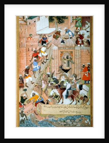 Building the Fort at Agra by Tulsi (the Younger)