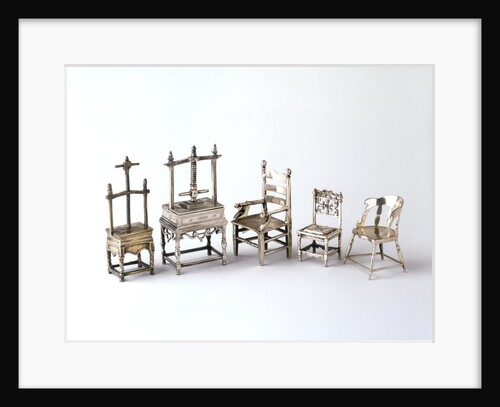 Doll's house chairs by unknown