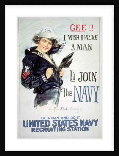 Poster For The United States Navy, 1917 by Howard Chandler Christy