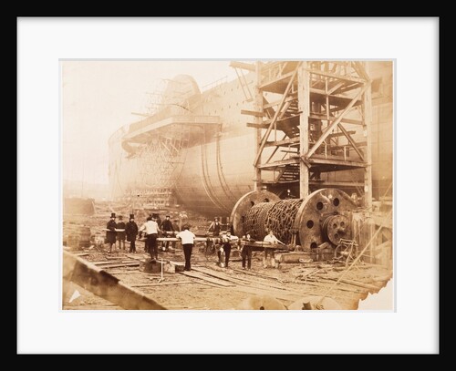 The Great Eastern Under Construction by Robert Howlett