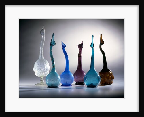 Six Perfume Sprinklers. Persia, 19th century. by Unknown