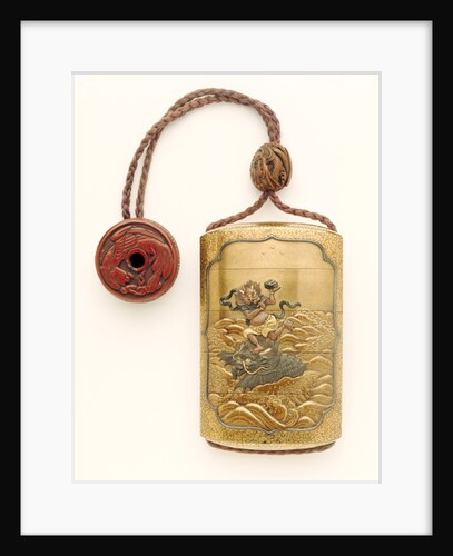 Inro depicting the Chinese God of Literature by Unknown