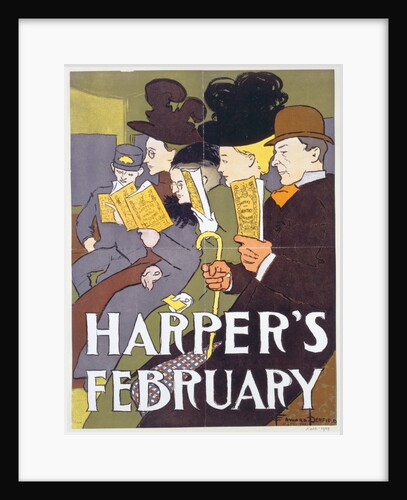 Harper's February by Edward Penfield