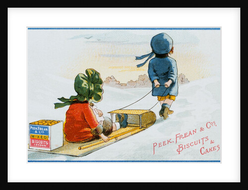 Trade Card Advertisement for Peek, Frean, & Co.'s Biscuits and Cakes. London, England, 19th century by Unknown