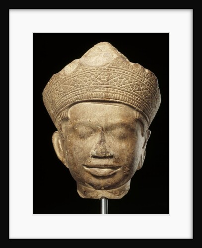 Figure of the Head of a Male Deity. Khmer, Koh Ker, 12th century by Unknown