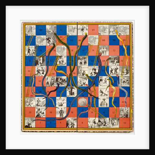 Board Game, Kismet (Snakes & Ladders) by Unknown