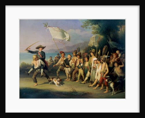 Playing at Soldiers by Johann Baptist Kirner