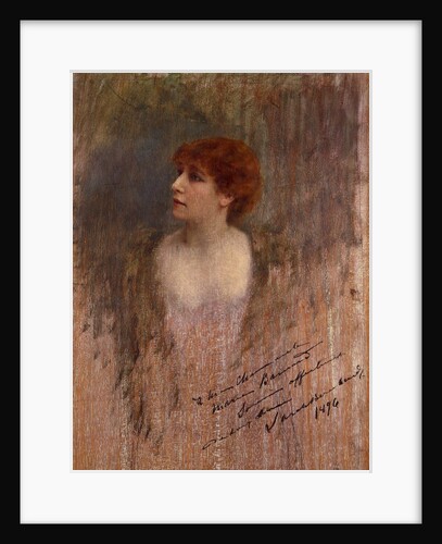 Sarah Bernhardt, probably a self portrait. France, 1896 by Sarah Bernhardt