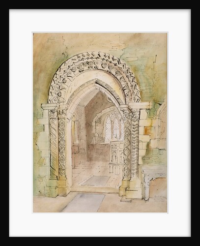 Chancel Arch, St.Peter's Church, Stanton Low by John Piper
