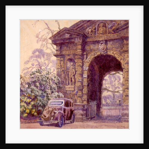 Entrance to the Botanical Garden, Oxford, Oxfordshire by Walter Bayes