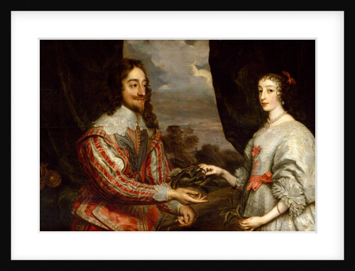 King Charles I and Queen Henrietta Maria by Gonzales Coques