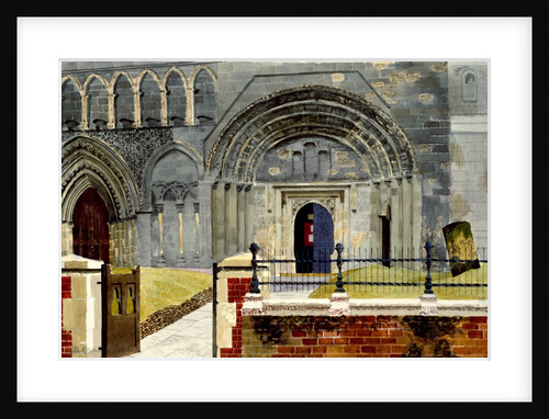Dunstable Priory, West Front by Kenneth Rowntree
