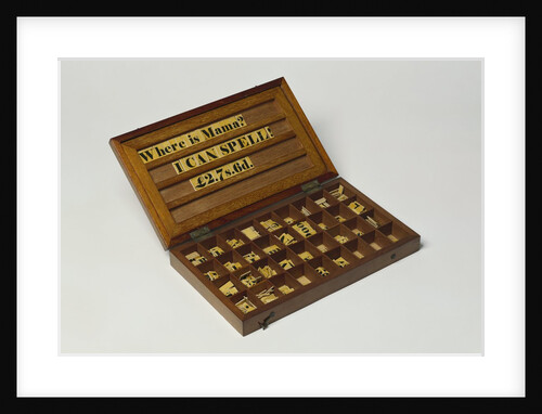 Spelling game. England, 1845 by Unknown