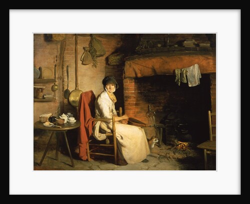 A cottage interior by William Redmore Bigg