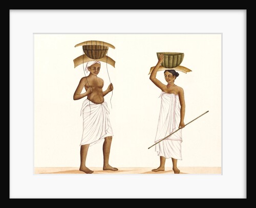 A basketweaver and his wife by Unknown