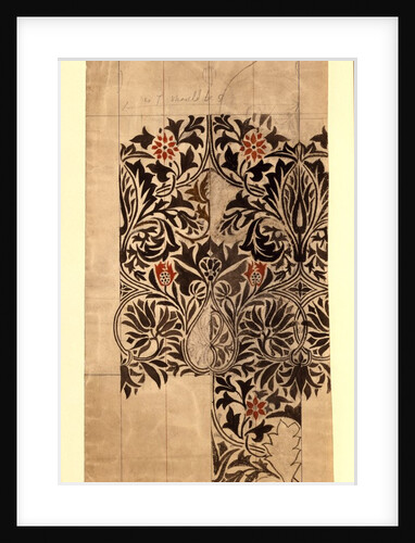 Design for cotton damask by William Morris