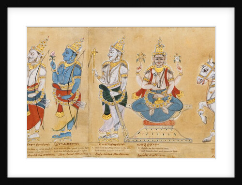 The Dasavatara of the Hindu God, Vishnu by Unknown
