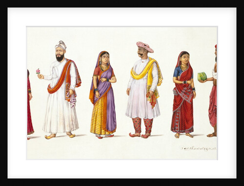 Three Indian couples by Unknown