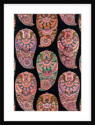 Design for a printed shawl fabric by George Charles Haite