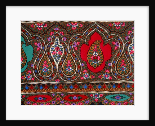Design for printed shawl fabric by George Charles Haité
