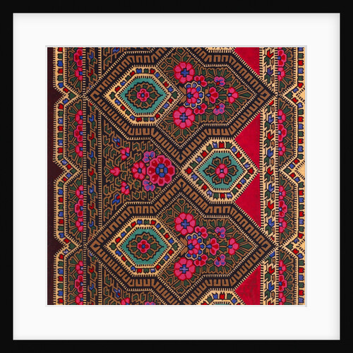Design for printed shawl fabric by George Charles Haité