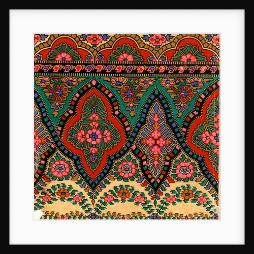 Design for printed shawl fabric by George Charles Haité