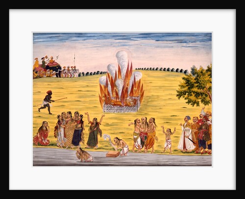 Sati ceremony. India, early 19th century by Unknown
