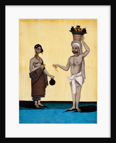 Oil seller and his wife by Unknown