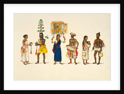 Three religious medicant couples by Unknown