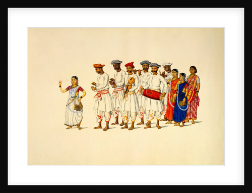 A group of dancers & musicians by Unknown