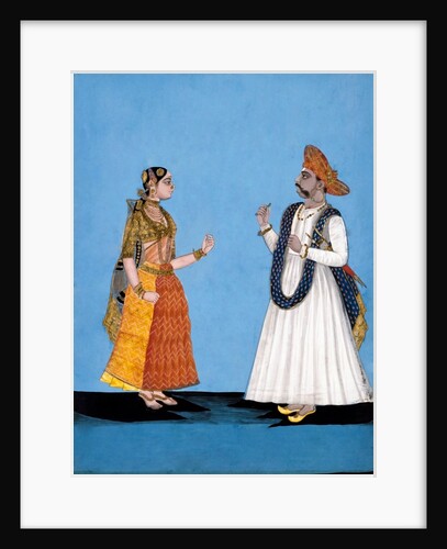 Warner and his wife. Tanjore, India, late 18th century by Unknown