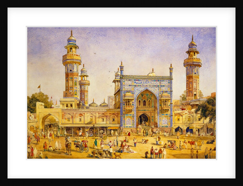 The Mosque of Wazir Ali Khan at Lahore by William Carpenter