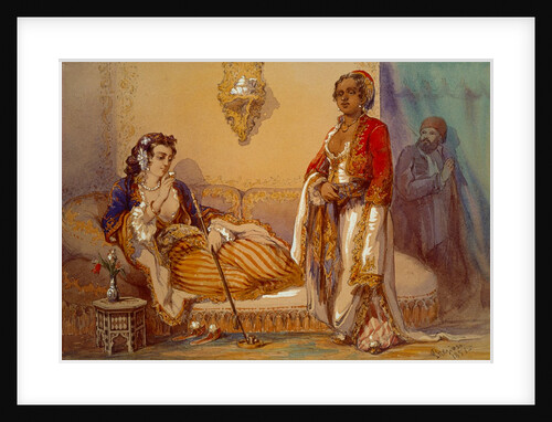 Interior of a Harem in Turkey by Aloysius Rosarius Amadeus Raymondus Andreas Brueghel