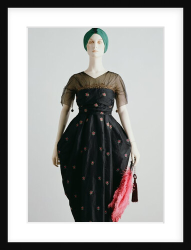 Evening Dress with hobble skirt. France, 1916 by Unknown