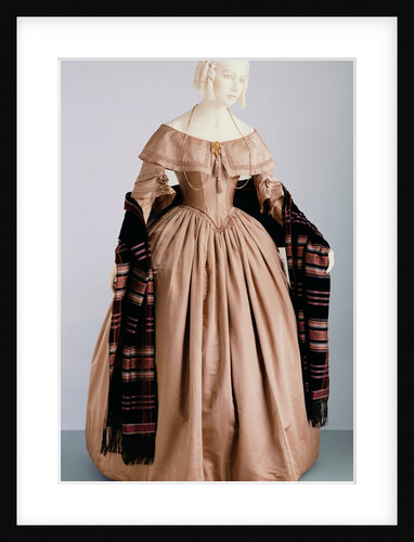 Dress and scarf. England, 1842 by Unknown
