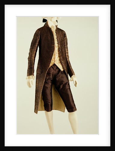 Dress suit and waistcoat. England, 1780-90 by Unknown