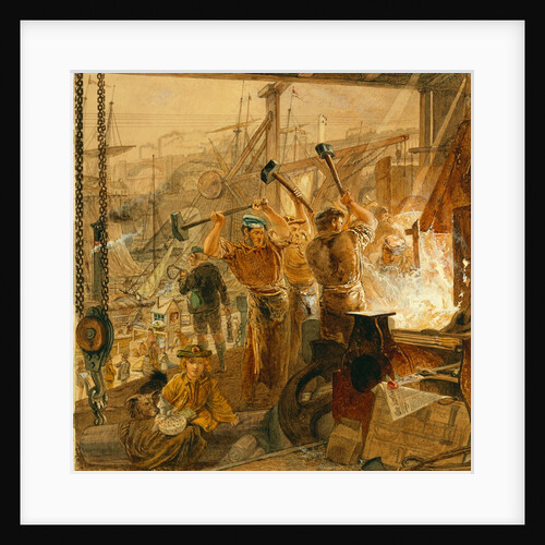 Iron and coal, the industry of the Tyne by William Bell Scott