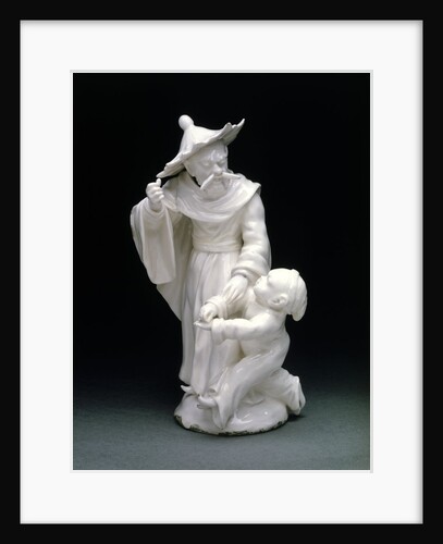 A Chinese man scolding a boy by Agostino Carlini