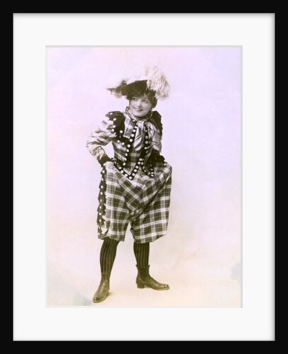 Marie Lloyd in Tartan by Anonymous
