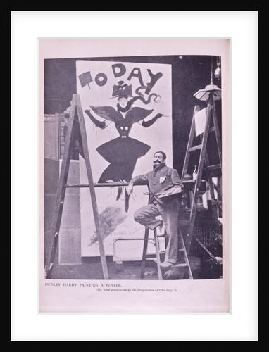 Dudley Hardy painting his design for Today Magazine by Anonymous