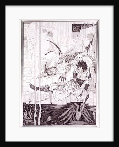 How King Arthur saw the Questing Beast by Aubrey Vincent Beardsley