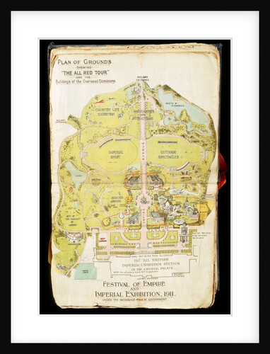 Plan of the Festival of Empire grounds showing the All Red Tour by Anonymous