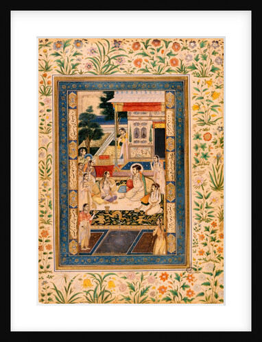 Nur Jahan entertaining Jahangir and Shah Jahan by Unknown
