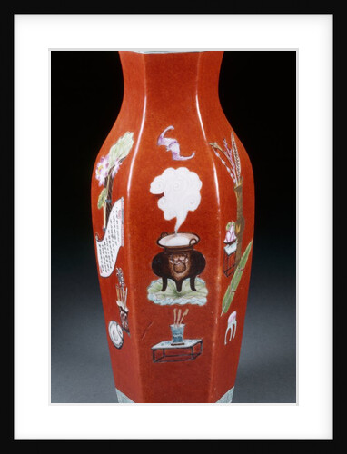 Hexagonal vase by Unknown